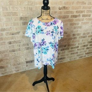 Croft and Borrow Floral Short Sleeve Top The Classic Tee